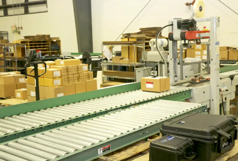 Conveyor with Products