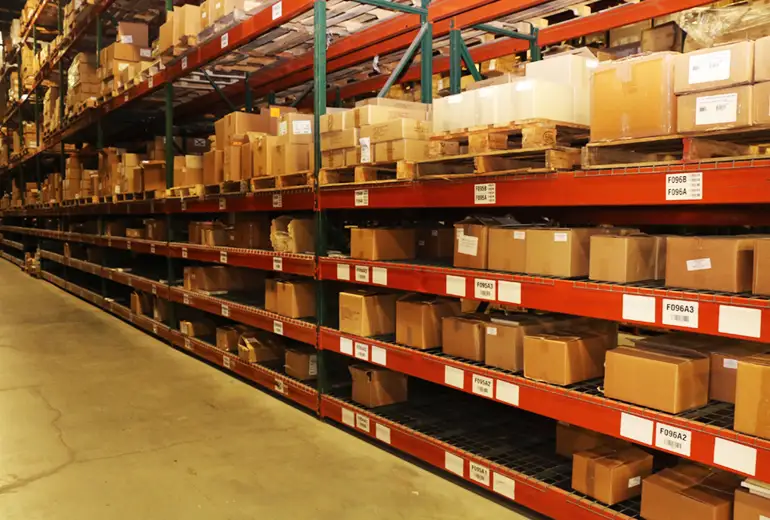 Shelving with Products